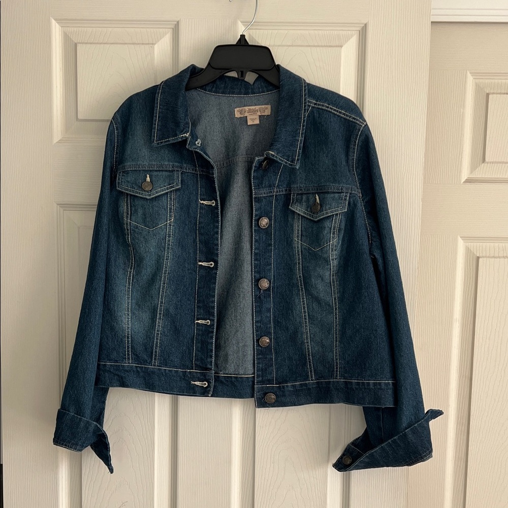 Nine West Dark Blue Jean Jacket
